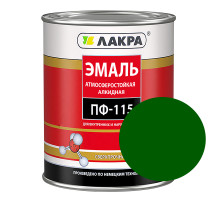 ЭМАЛЬ ПФ-115 Зеленая 1кг ЛАКРА